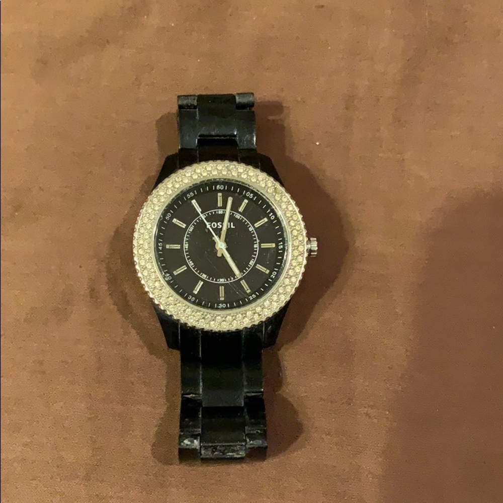 Fossil Watch Needs Battery Black